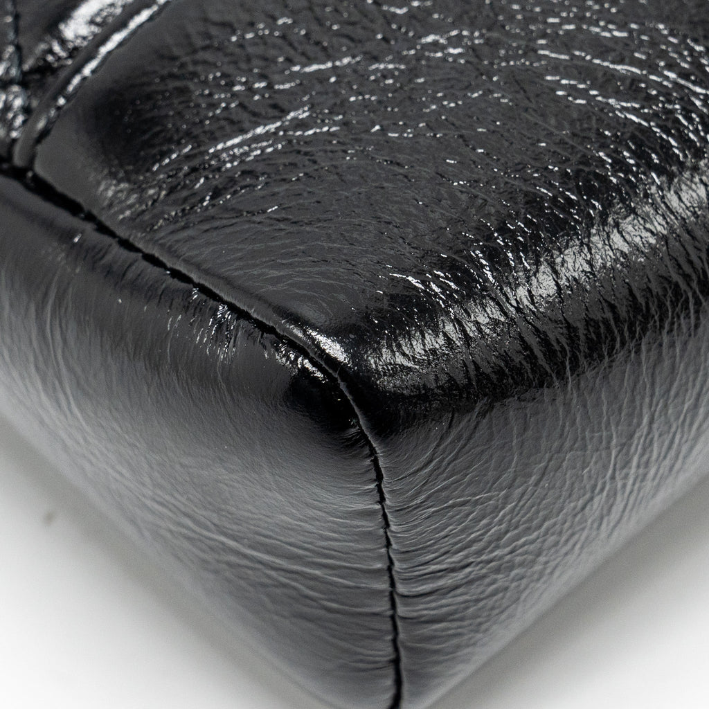 CHANEL MINI 31 BAG SHINY CALFSKIN BLACK LGHW (MICROCHIP)