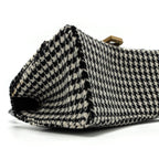 BALENCIAGA HOURGLASS S WOOL HOUNDSTOOTH BLACK/WHITE GHW
