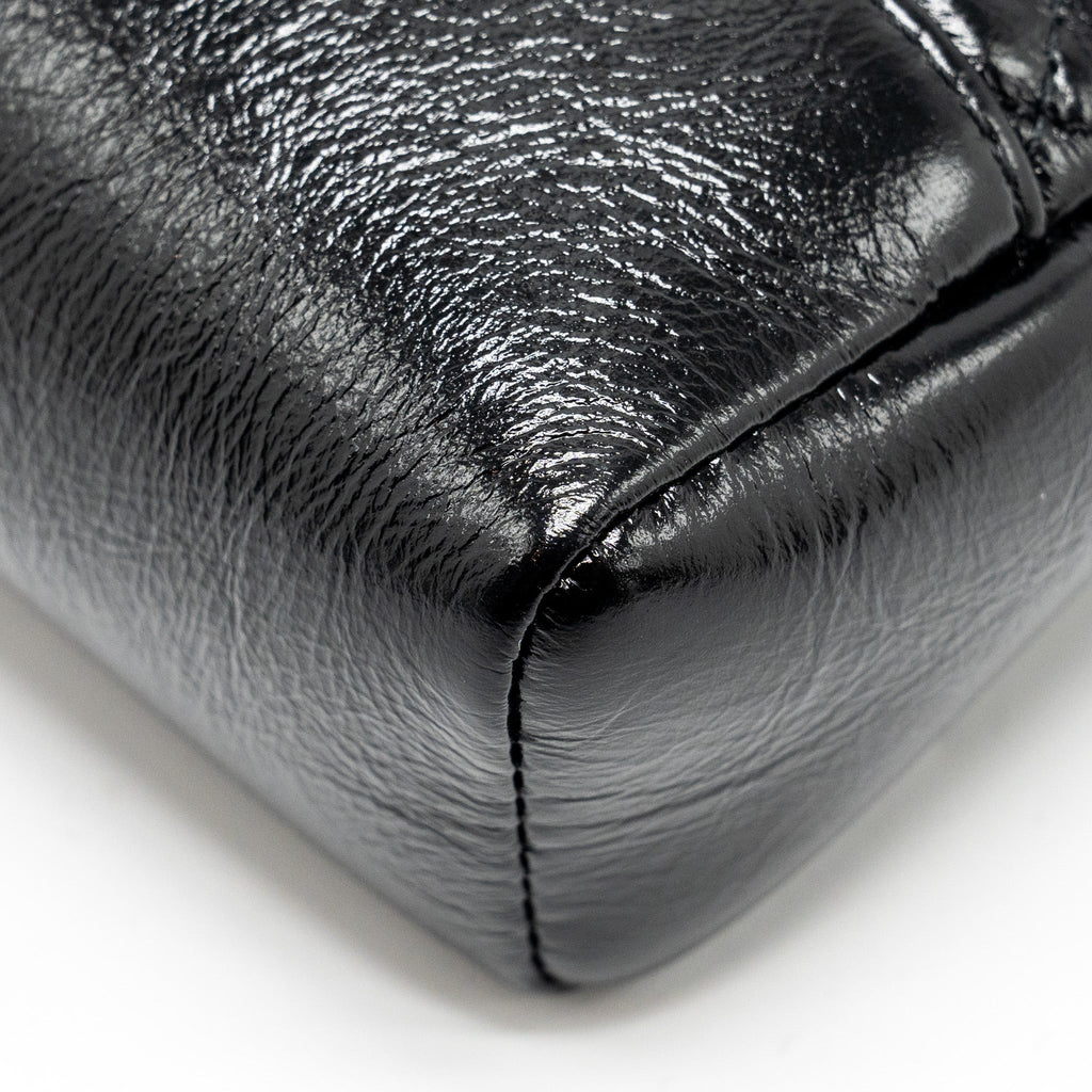 CHANEL MINI 31 BAG SHINY CALFSKIN BLACK LGHW (MICROCHIP)