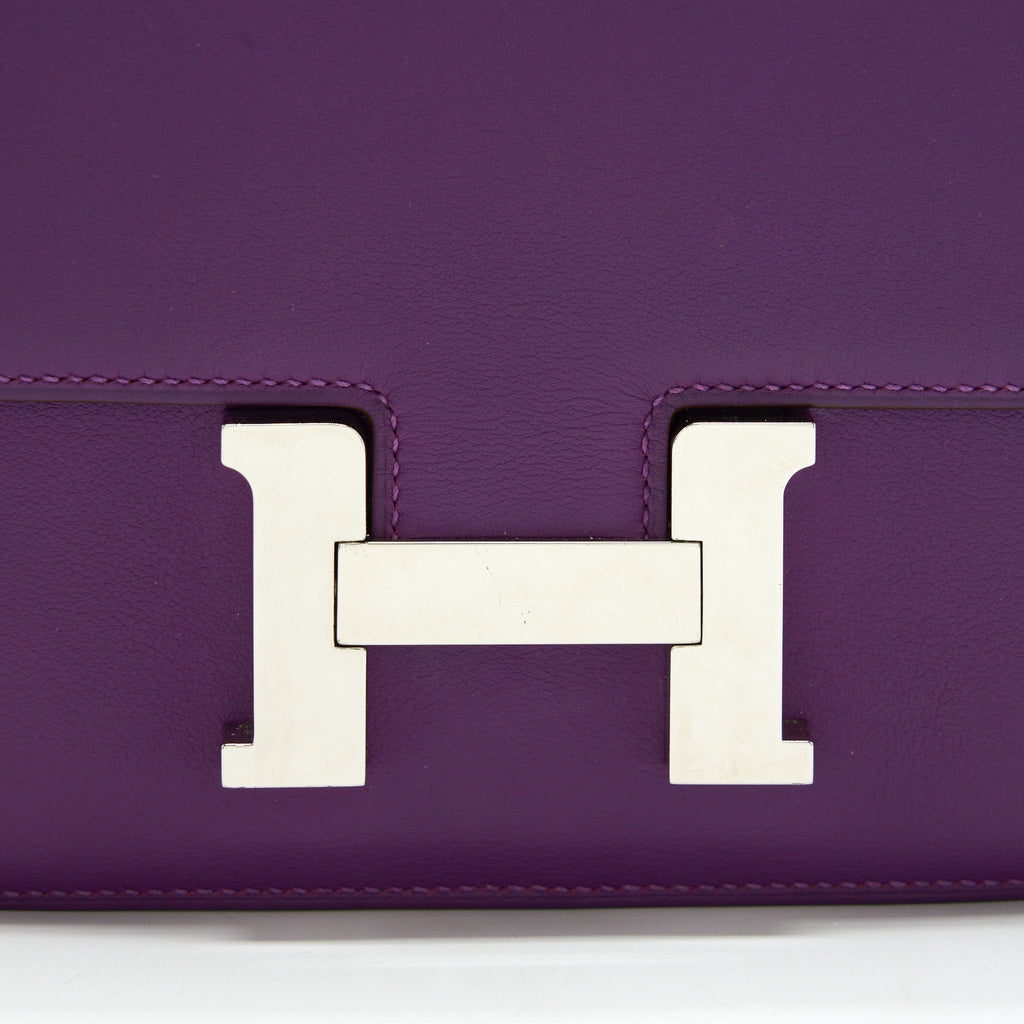 Hermes mini Constance Swift p9 anemone SHW