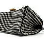 BALENCIAGA HOURGLASS S WOOL HOUNDSTOOTH BLACK/WHITE GHW