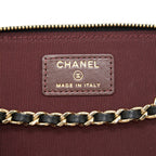 CHANEL SMALL LONG VANITY LAMBSKIN BLACK