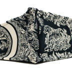 DIOR SMALL BOOK TOTE BLUE TOILE DE JOUY EMBROIDERY