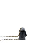 CHANEL MINI RECTANGULAR FLAP BAG LAMBSKIN BLACK GHW