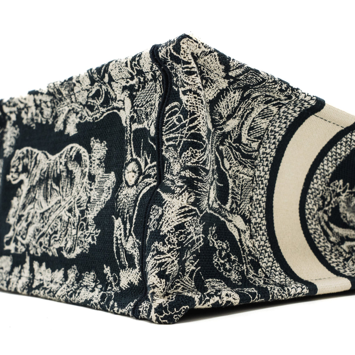 DIOR SMALL BOOK TOTE BLUE TOILE DE JOUY EMBROIDERY