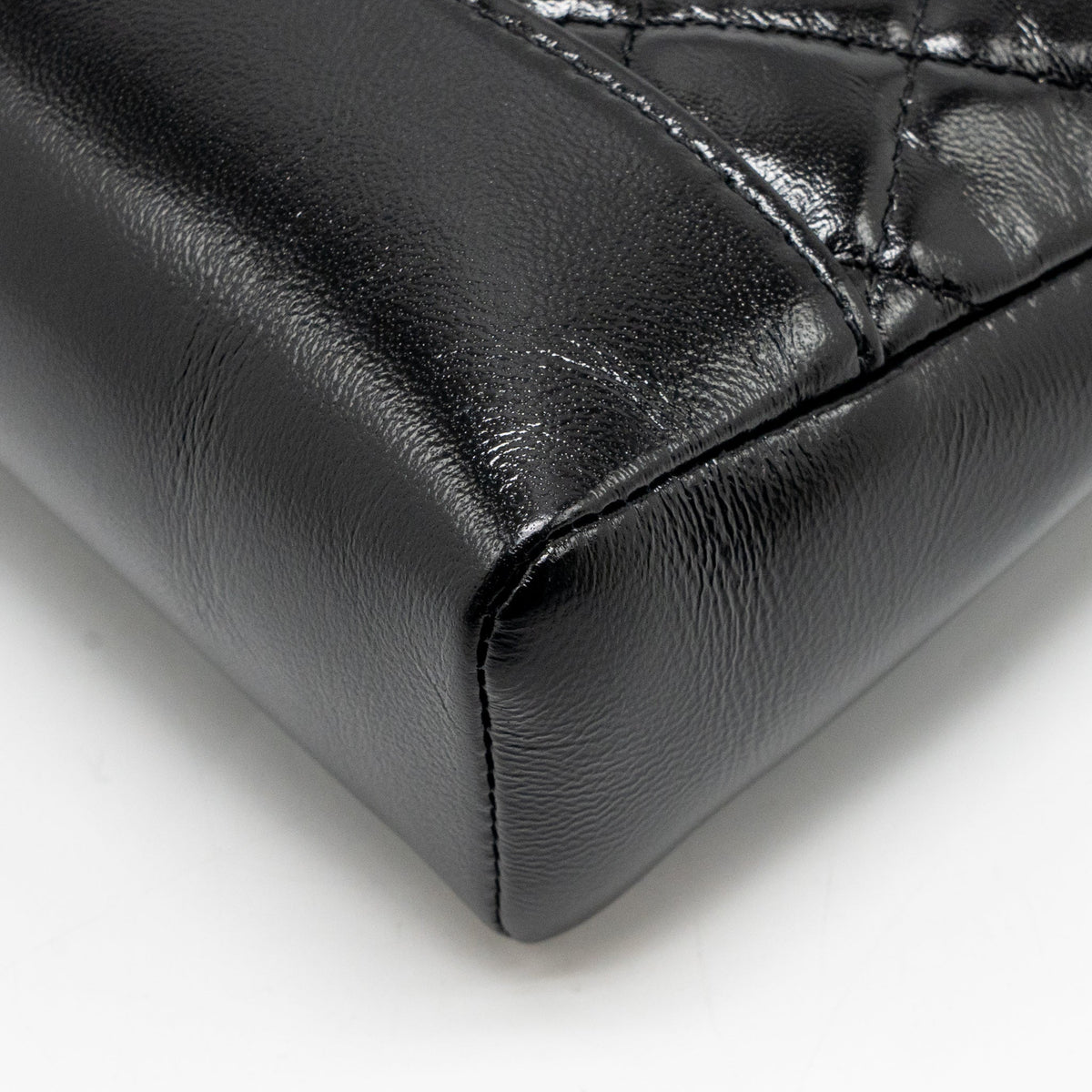 CHANEL MINI 31 BAG SHINY CALFSKIN BLACK LGHW (MICROCHIP)