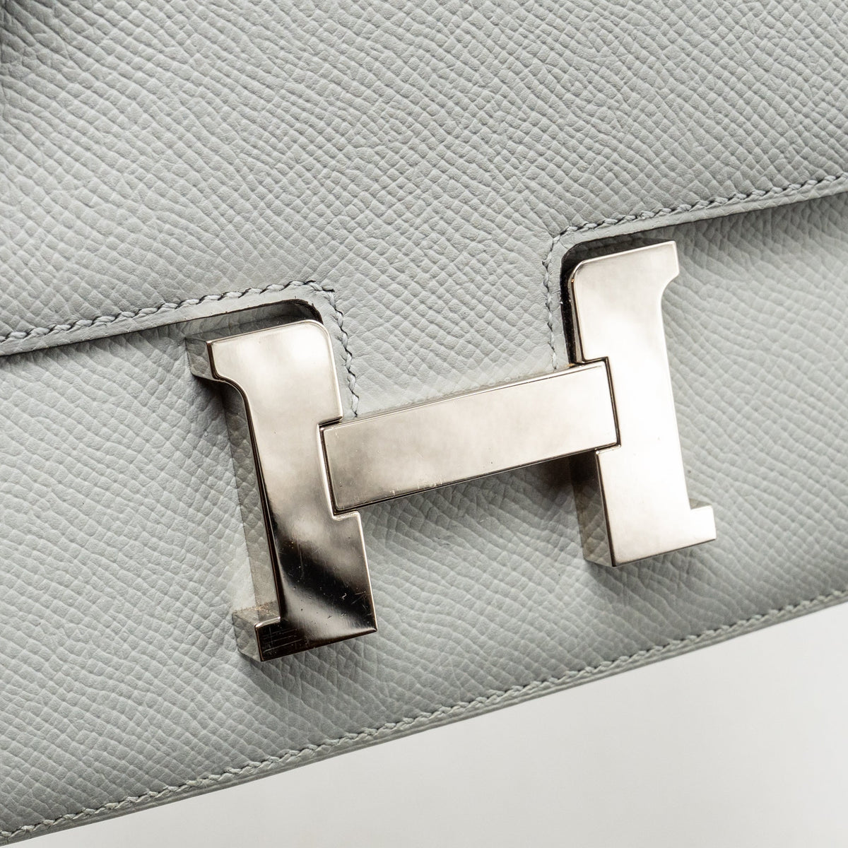 Hermes Mini Constance Epsom 8U Bleu Glacier SHW