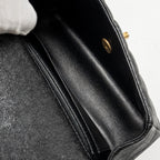 CHANEL TOP HANDLE MINI RECTANGULAR FLAP BAG CAVIAR BLACK GHW