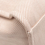 CHANEL LARGE DEAUVILLE TOTE SHOPPING BAG CANVAS/CALFSKIN LIGHT PINK LGHW