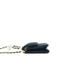 CHANEL VELVET PEARL CRUSH MINI BELT BAG BLACK WITH LGHW