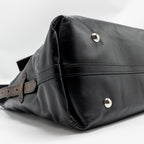 LOUIS VUITTON CARRYALL VIBE MM LAMBSKIN/MONOGRAM CANVAS BLACK SHW