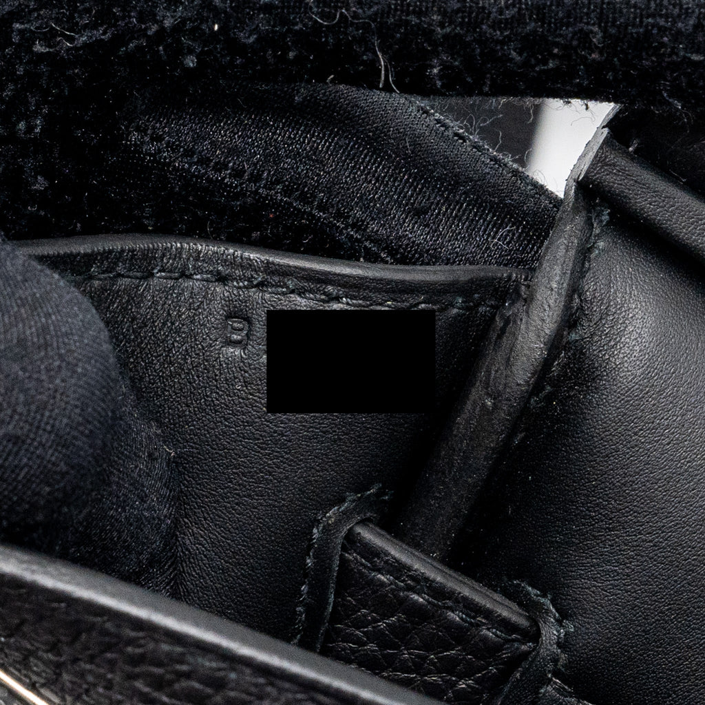 Hermes Hac A Dos PM togo black SHW