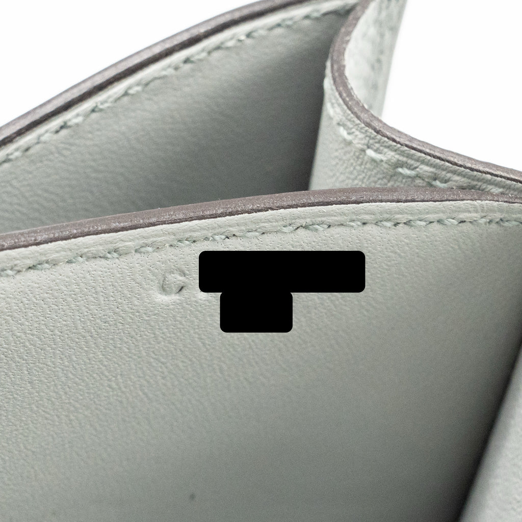 Hermes Mini Constance Epsom 8U Bleu Glacier SHW