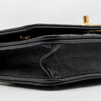 CHANEL CAMELLIA WALLET ON CHAIN CAVIAR BLACK GHW (MICROCHIP)