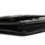 CHANEL COCO HEART WALLET ON CHAIN LAMBSKIN BLACK GHW (MICROCHIP)