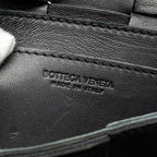 BOTTEGA VENETA SMALL CASSETTE BAG LAMBSKIN BLACK GHW