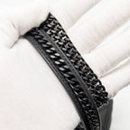 DIOR MINI LADY DIOR ULTRAMATTE CANNAGE CALFSKIN SO BLACK