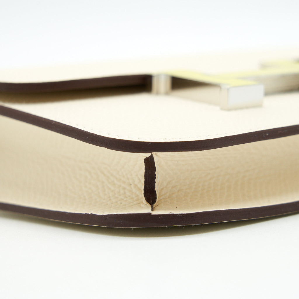 HERMES CONSTANCE SLIM EPSOM/LAQUE NATA/ LIME