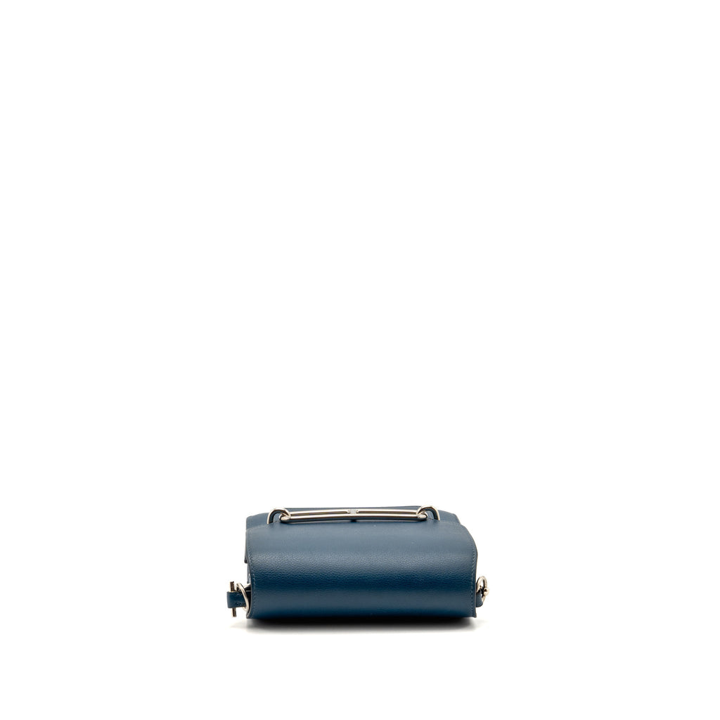 Hermes Mini Roulis Evercolor Deep Blue / Vert Bosphore SHW