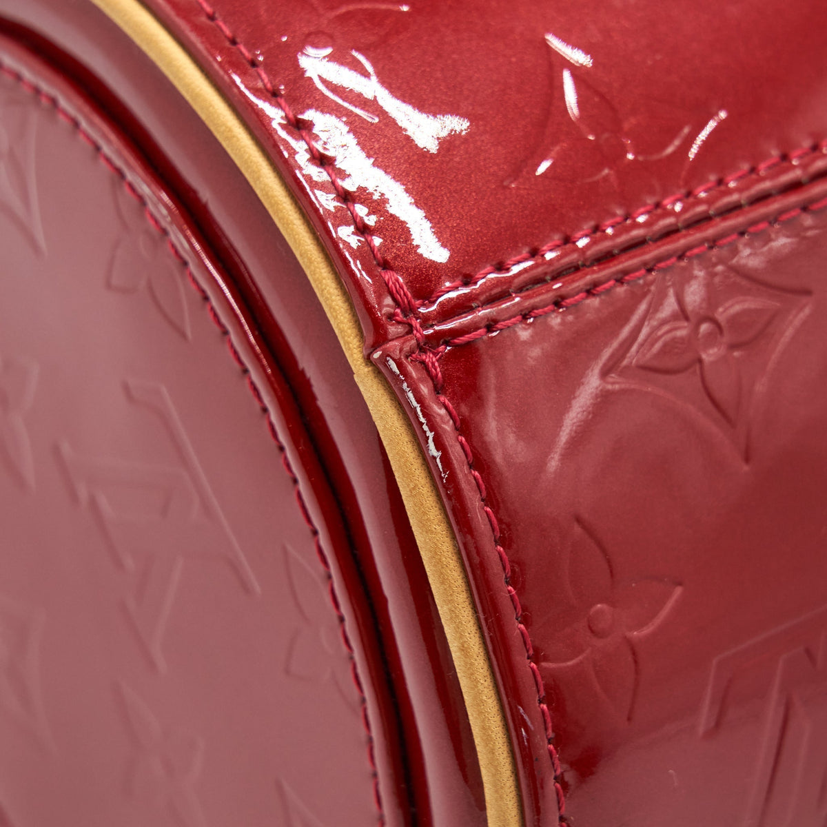 LOUIS VUITTON VINTAGE VERNIS PAPILLON BAG RED