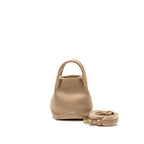 Loro Piana Micro Bale Tote Bag Grained Calfskin Beige SHW