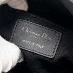 DIOR MINI LADY DIOR ULTRAMATTE CANNAGE CALFSKIN SO BLACK
