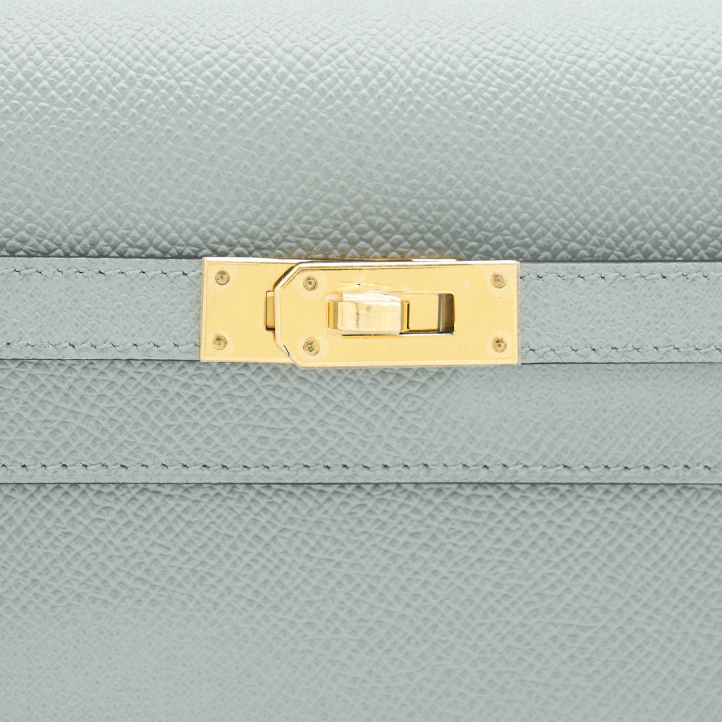 Hermes Kelly To Go Epsom 8U Blue Glacier GHW