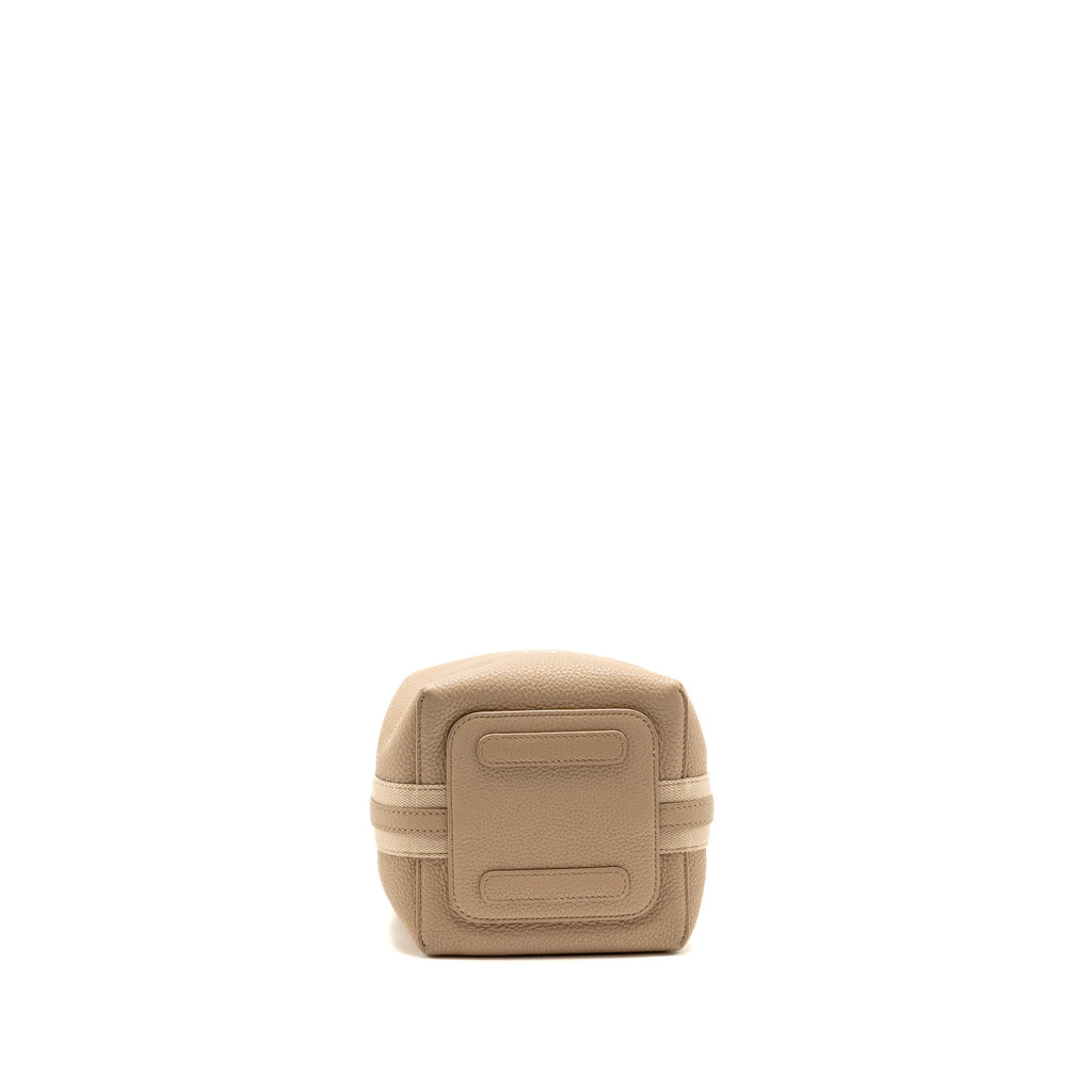 Loro Piana Micro Bale Tote Bag Grained Calfskin Beige SHW