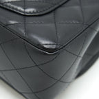 CHANEL LAMBSKIN RECTANGULAR MINI FLAP BAG IN BLACK SHW