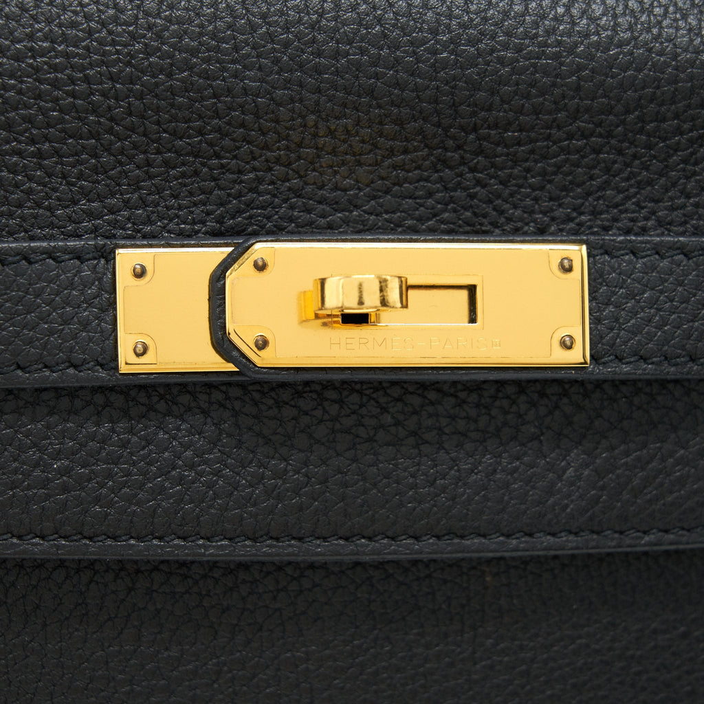 Hermes Kelly 32 Togo black GHW