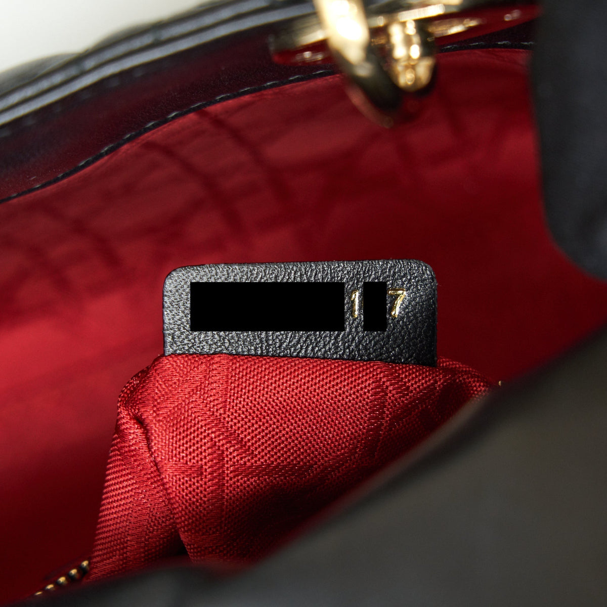 DIOR MINI LADY DIOR LAMBSKIN BLACK WITH GHW