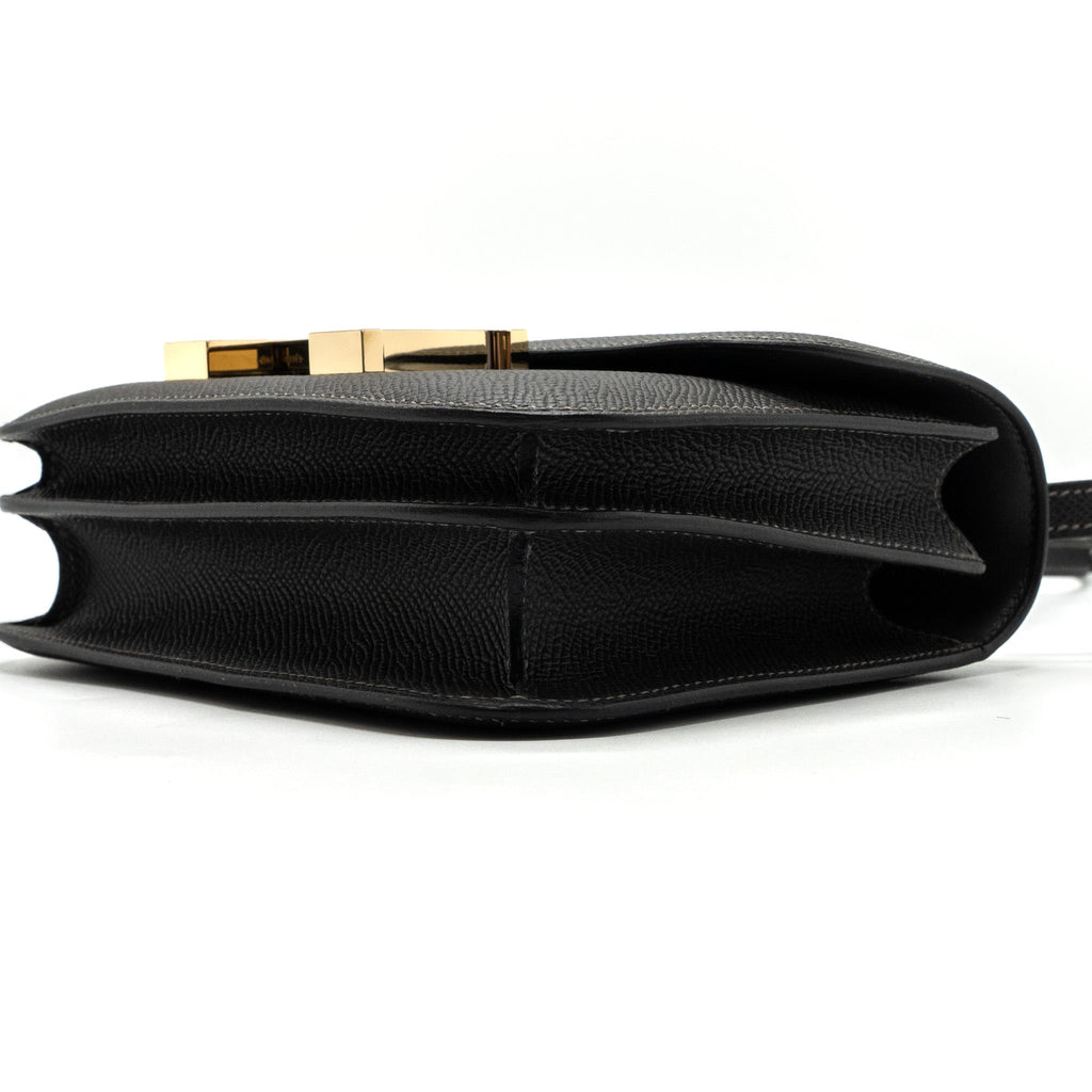 Hermes mini constance epsom graphite LGHW (New Version)