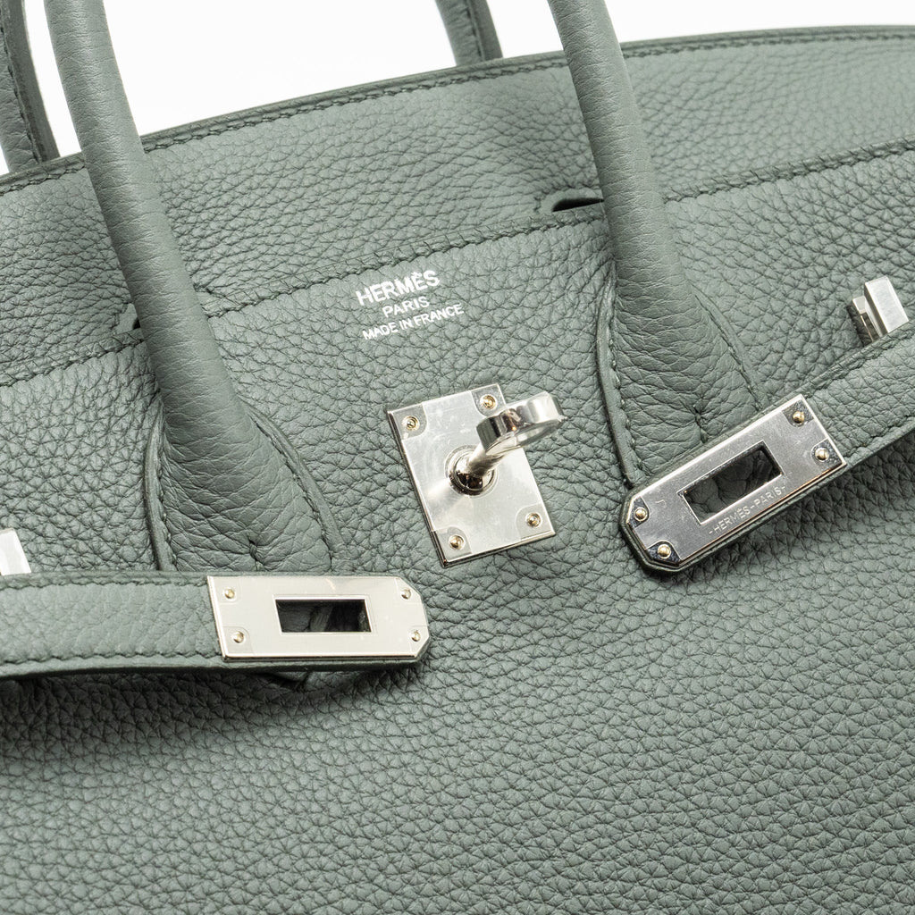 Hermes Birkin 25 Togo Vert Amande SHW
