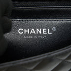 CHANEL LAMBSKIN RECTANGULAR MINI FLAP BAG IN BLACK SHW
