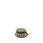 Chanel 19A Egypt Oval Camera Case Tweed Multicolour GHW