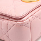DIOR SMALL SOFT CARO BAG LAMBSKIN MELOCOTON GHW