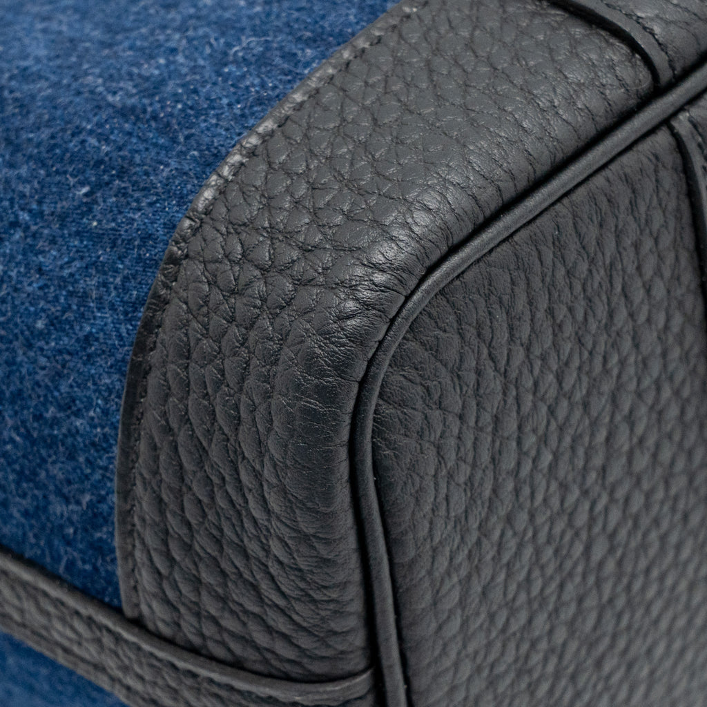 Hermes neo garden party 23 denim/negonda denim moyen/black shw