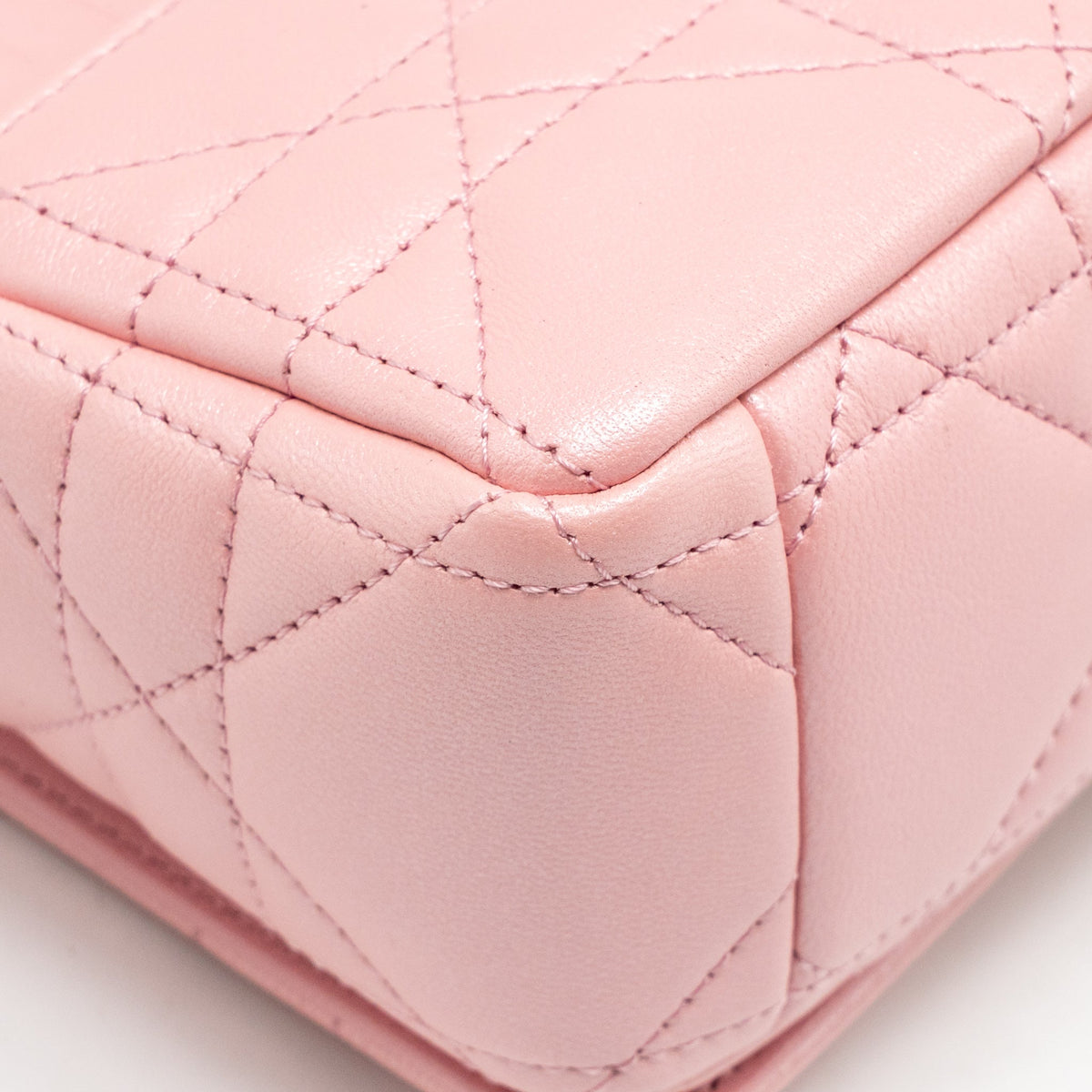 DIOR SMALL SOFT CARO BAG LAMBSKIN MELOCOTON GHW