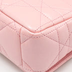 DIOR SMALL SOFT CARO BAG LAMBSKIN MELOCOTON GHW