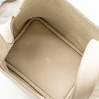 Hermes Picotin 18 Lock Bag clemence beton GHW