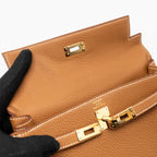 Hermes Kelly 25 Togo Gold GHW