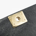 CHANEL SMALL BOY BAG CHEVRON CAVIAR BLACK LGHW