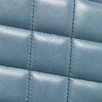 Chanel Classic maxi double flap bag lambskin blue SHW