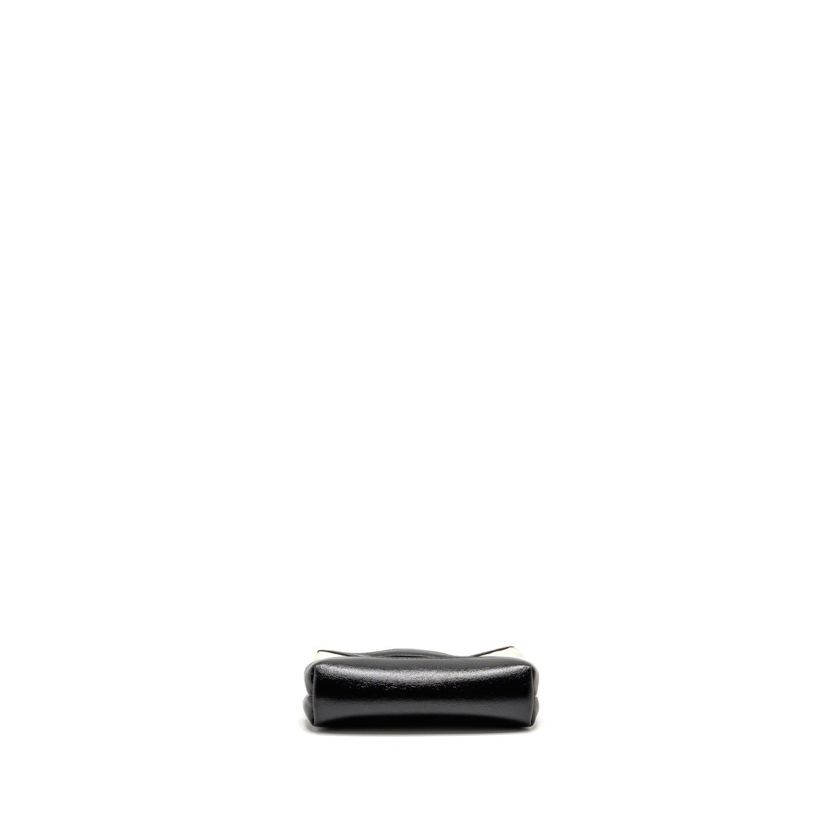 Chanel Nano 31 Clutch with Chain Shiny Lambskin White/Black LGHW (Microchip)