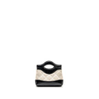 Chanel Nano 31 Clutch with Chain Shiny Lambskin White/Black LGHW (Microchip)