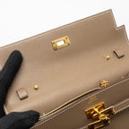 HERMES CLASSIC KELLY TO GO EPSOM ETOUPE GHW