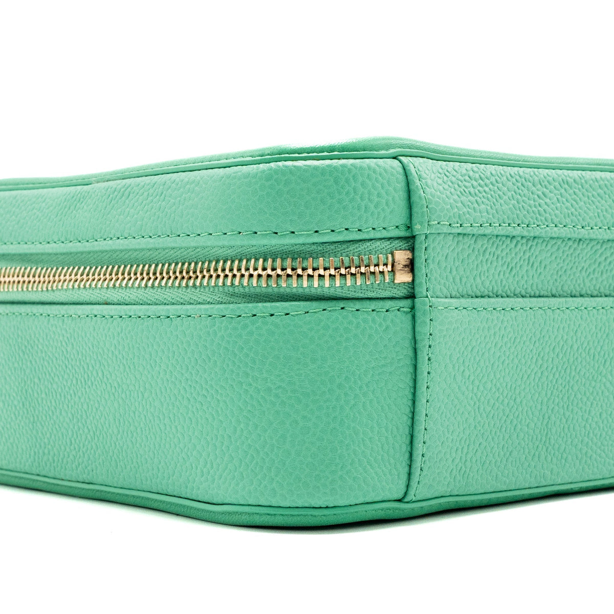 CHANEL MEDIUM FILIGREE VANITY CASE CAVIAR GREEN GHW