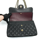 CHANEL JUMBO CLASSIC DOUBLE FLAP CAVIAR BLACK GHW