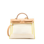 Hermes Herbag Zip 31 Bag Hunter/Canvas Multicolour SHW