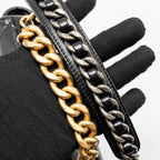 CHANEL SMALL 19 BAG LAMBSKIN BLACK MULTICOLOR HARDWARE (MICROCHIP)